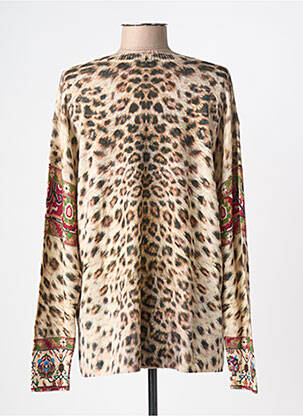 Pull coupe cintrée manches longues beige JEI'S BY LETIZIA DENARO femme
