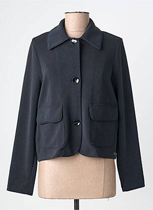 Veste casual coupe droite bleu SURKANA femme