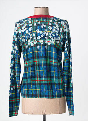 Gilet manches longues resserrée sur le bas bleu JEI'S BY LETIZIA DENARO femme