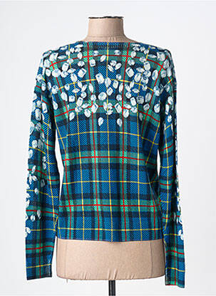 Pull coupe cintrée manches longues bleu JEI'S BY LETIZIA DENARO femme