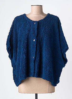 Polaire fermeture pressionnée bleu GRIZAS femme