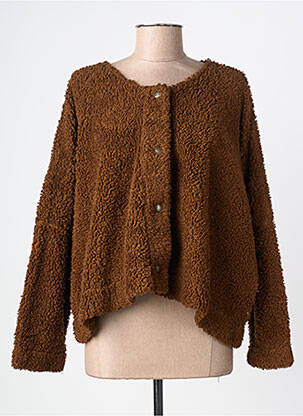 Polaire stretch marron GRIZAS femme