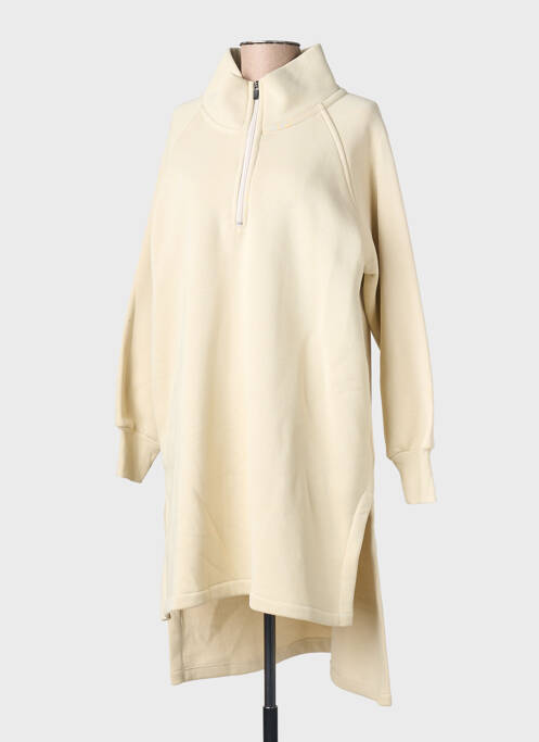 Robe courte manches longues manches longues beige GERSHON BRAM femme