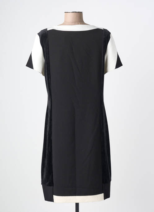 Robe mi-longue manches courtes manches courtes noir ELISA CAVALETTI femme