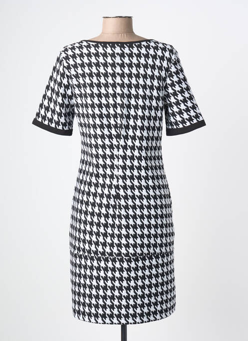 Robe courte manches courtes manches courtes noir DOLCEZZA femme