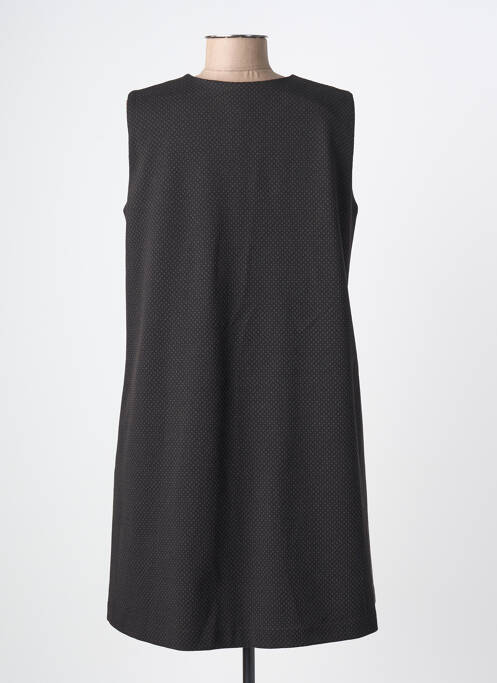 Robe courte sans manche sans manche noir TRICOT CHIC femme