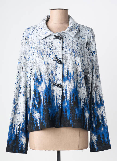 Gilet manches longues stretch bleu DOLCEZZA femme