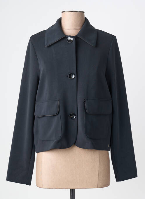Veste casual coupe droite bleu SURKANA femme