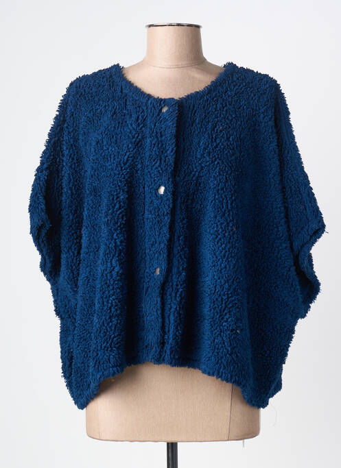 Polaire fermeture pressionnée bleu GRIZAS femme