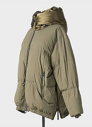 Doudoune poches a capuche vert BEAUMONT femme