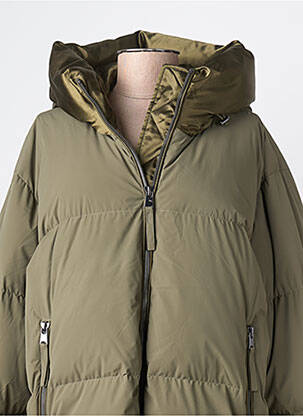 Doudoune poches a capuche vert BEAUMONT femme