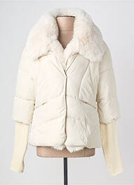 Doudoune poches sans capuche beige K-DESIGN femme