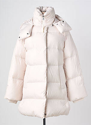 Doudoune poches a capuche blanc BEAUMONT femme