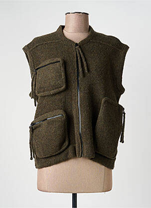 Gilet sans manche sport basket vert GRIZAS femme