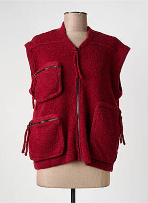Gilet sans manche sport basket rouge GRIZAS femme