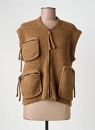 Gilet sans manche sport basket marron GRIZAS femme