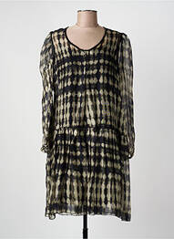 Robe mi-longue coupe fluide manches longues vert BEATE HEYMANN femme