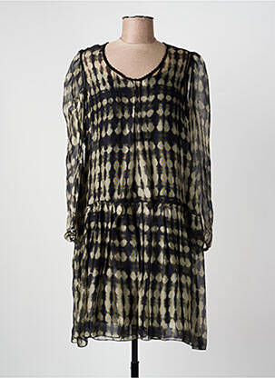 Robe mi-longue manches longues manches longues vert BEATE HEYMANN femme