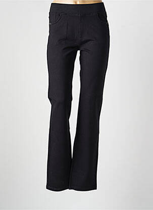 Pantalon slim taille élastique taille normale noir SCORZZO femme