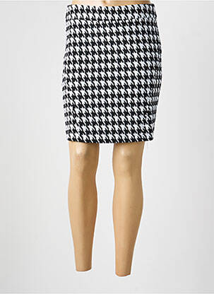 Jupe courte coupe droite noir DOLCEZZA femme
