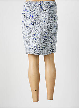 Jupe courte coupe droite bleu DOLCEZZA femme