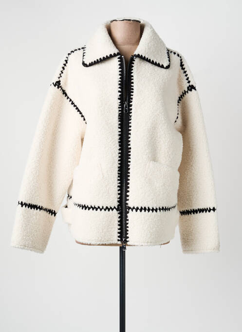 Manteau court poches sans capuche beige BEAUMONT femme