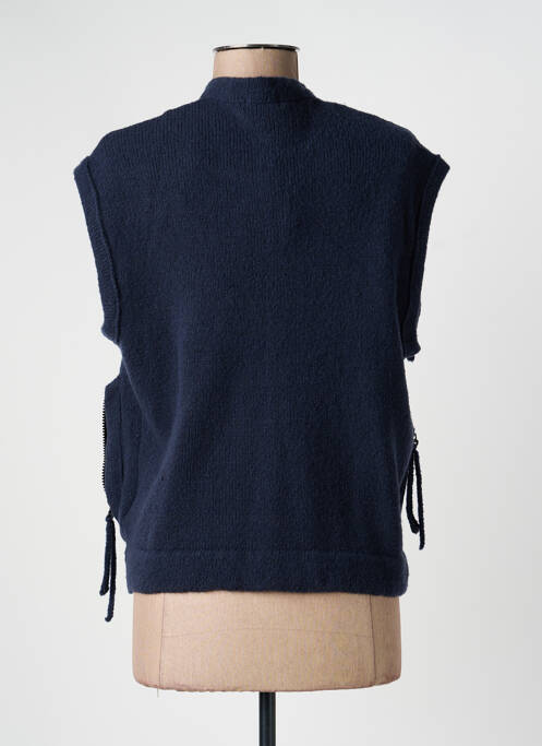 Gilet sans manche poches bleu GRIZAS femme