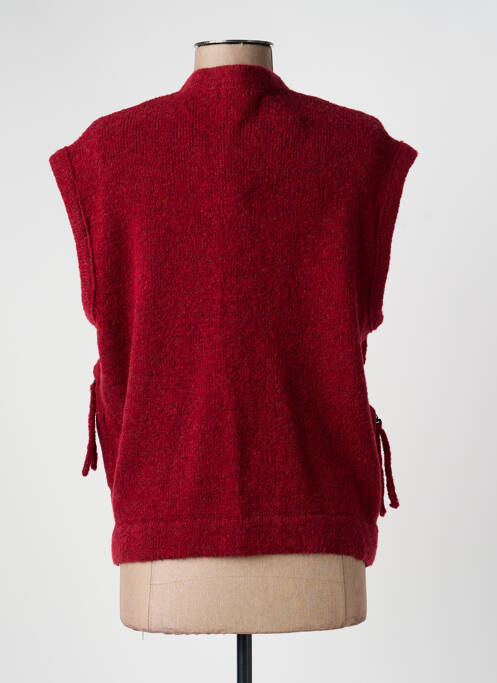 Gilet sans manche poches rouge GRIZAS femme