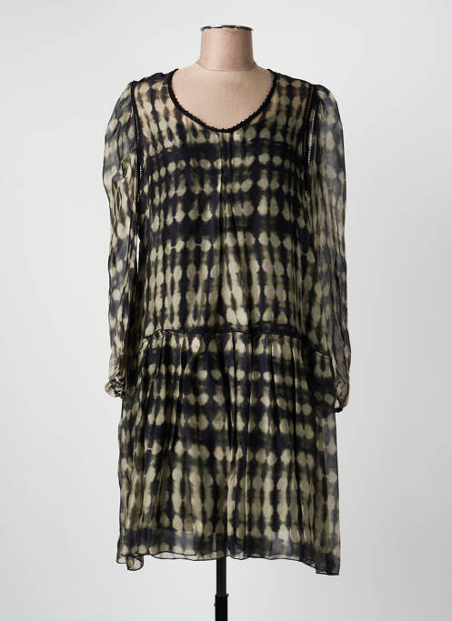 Robe mi-longue manches longues manches longues vert BEATE HEYMANN femme