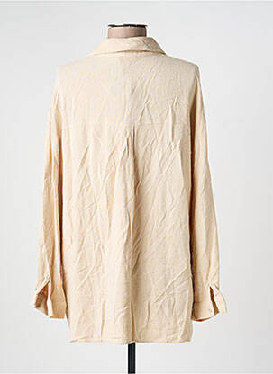 Chemisier coupe droite manches longues beige ANDY & LUCY femme