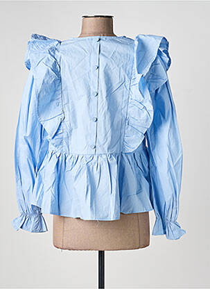 Blouse manches longues manches longues bleu ANDY & LUCY femme