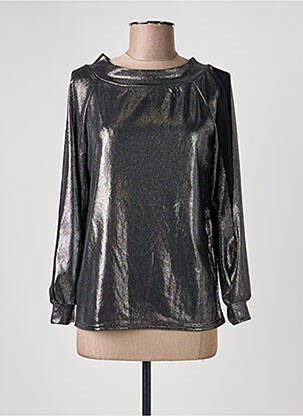 Top stretch manches longues argent ESPERANCE femme