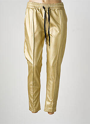Pantalon slim taille élastique taille normale or SAISON DU VENT femme