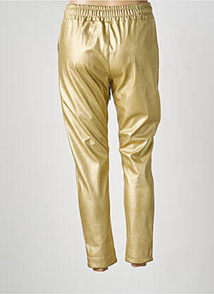 Pantalon slim taille élastique taille normale or SAISON DU VENT femme