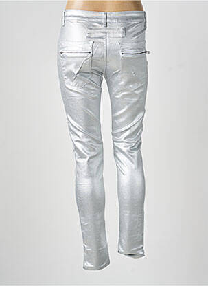 Pantalon slim skinny taille normale argent MELLY & CO femme