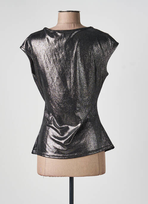Top stretch manches courtes argent ESPERANCE femme