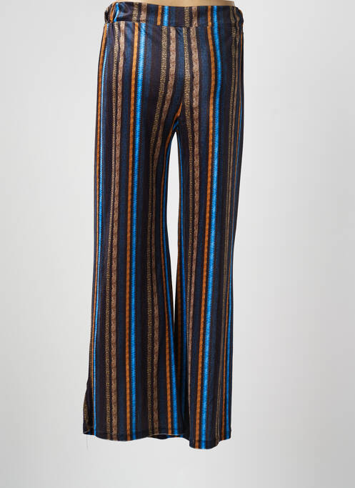 Pantalon droit stretch taille normale noir MIYA femme