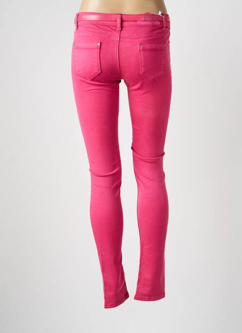 Jeans skinny tissage brut taille normale rose R.DISPLAY femme