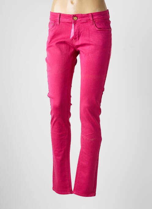 Jeans skinny tissage brut taille normale rose R.DISPLAY femme