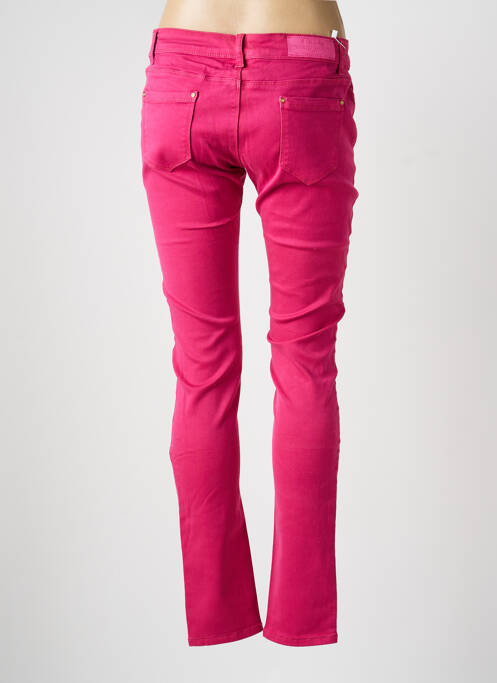 Jeans skinny tissage brut taille normale rose R.DISPLAY femme