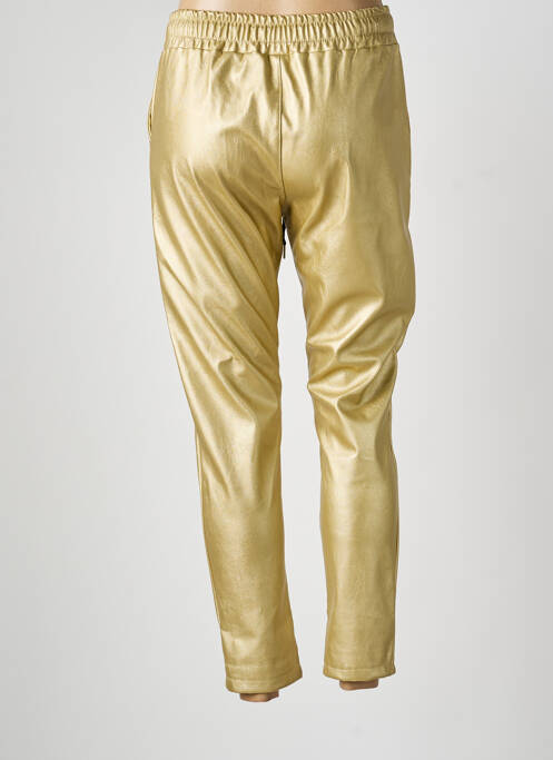 Pantalon slim taille élastique taille normale or SAISON DU VENT femme