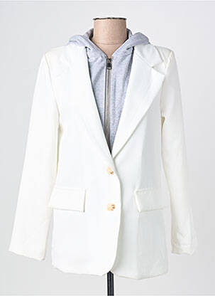 Blazer poches blanc PINK BLUSH femme