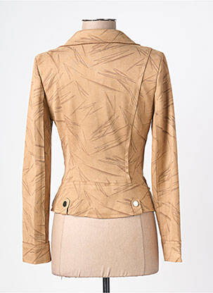 Veste casual col tailleur beige H F WOMAN COLLECTION femme