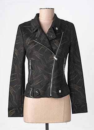 Veste casual col tailleur noir H F WOMAN COLLECTION femme
