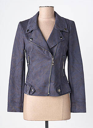 Veste casual col tailleur gris H F WOMAN COLLECTION femme