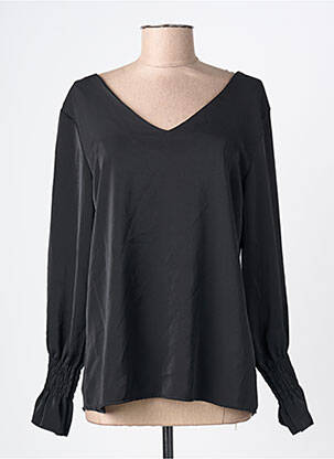 Blouse manches longues manches longues noir ESTEE BROWN femme