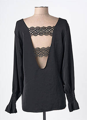 Blouse manches longues manches longues noir ESTEE BROWN femme