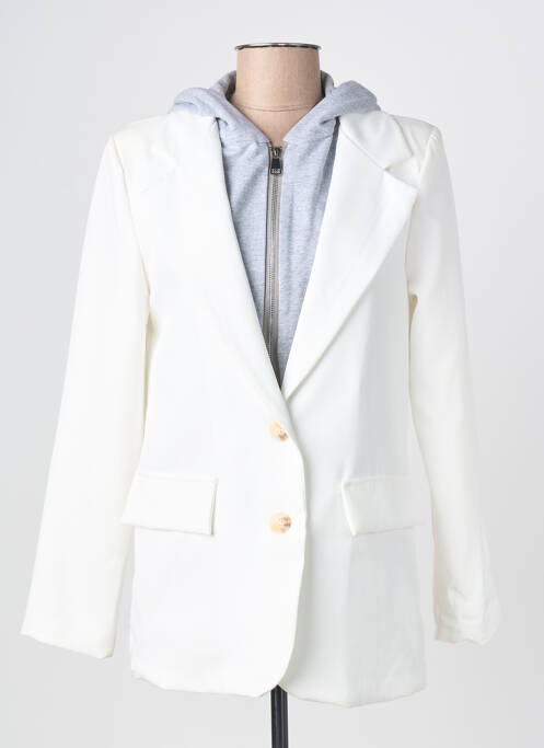 Blazer poches blanc PINK BLUSH femme