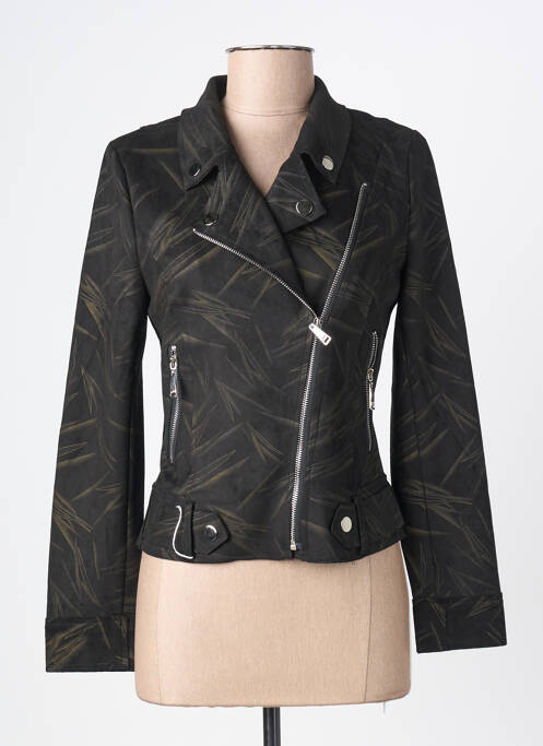 Veste casual col tailleur noir H F WOMAN COLLECTION femme