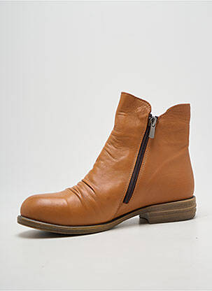 Bottines/boots talon bas talon plat jusqu'à 3cm marron ELUE PAR NOUS femme